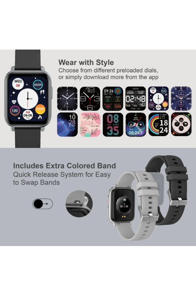 Smartwatch (Reloj Inteligente) Argom, Skeiwatch S50 – Caja De Aluminio  Dorado- 2 Correas Incluidas - alta señal